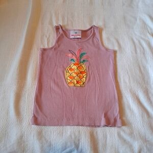 Hanna Andersson girls size 90 or 3T light purple tank top with pineapple design
